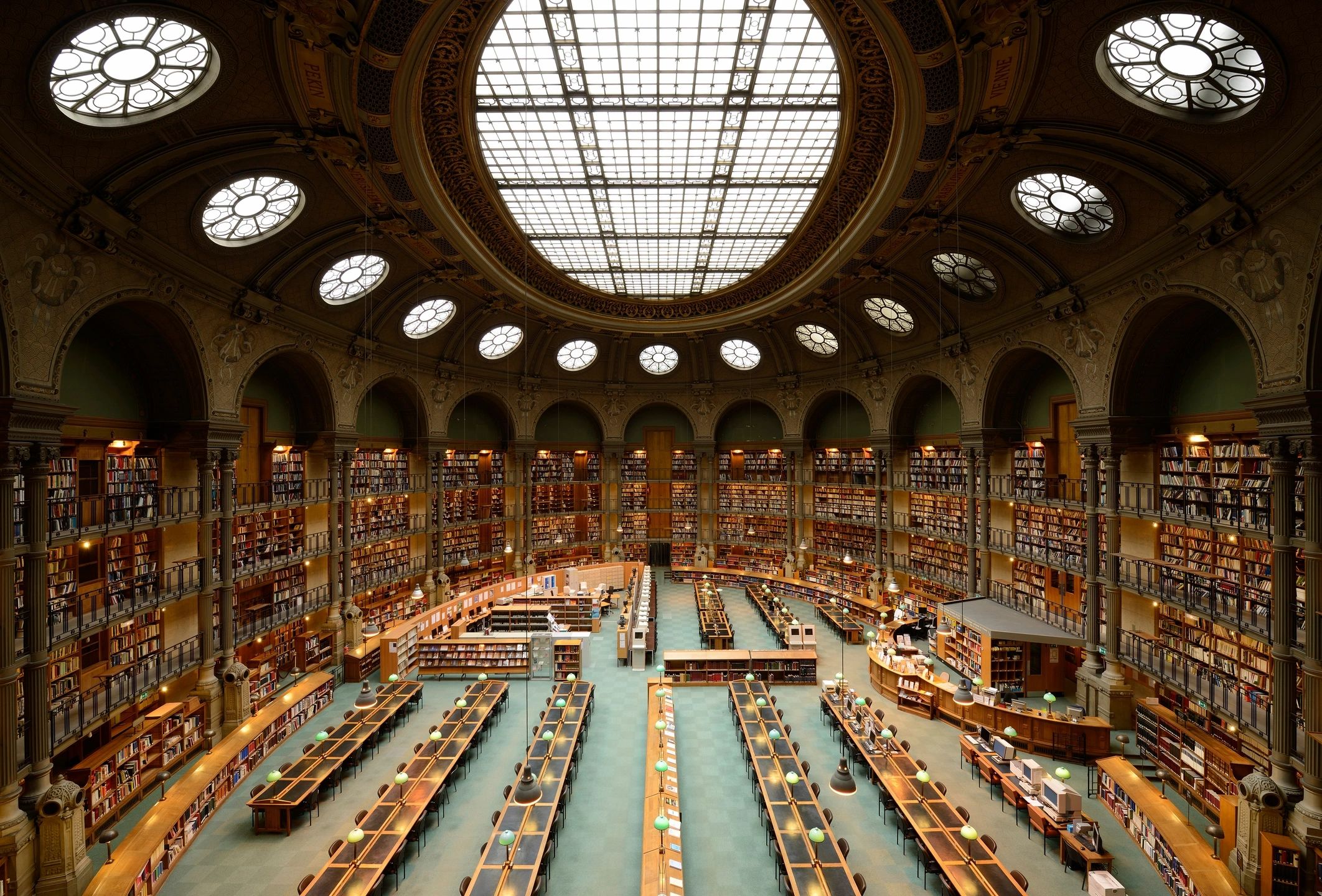Historic library reading room